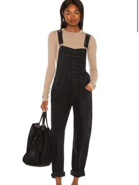We The Free Ziggy Denim Overall in Mineral Black
Free People